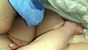 While My Girlfriend Lies Next To Me, I Riskily Masturbate With Our Neighbor!