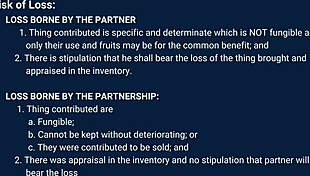 Casual story about partnership law