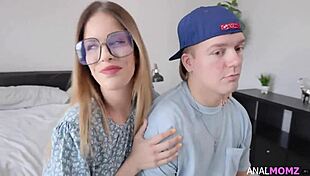 shared bed leads to deepthroat, anal, and assfucking with milf