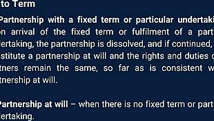 Casual story about partnership law