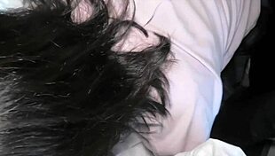 Asian Girl Moans in Car