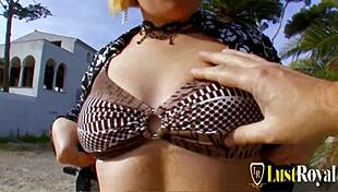 FAT BLONDE MILF ASS FUCKED by strangers in ANAL, COWGIRL, BLOWJOB, MISSIONARY