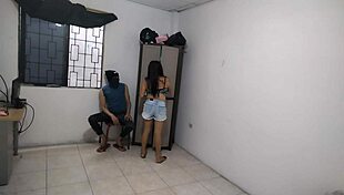 hot wife gropes big natural tits alone