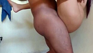 Black Friend Fucks Wife In Standing Position With Cum On Face