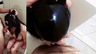 My deprived slut pukes on my cock