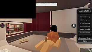 What a lucky day in roblox condo with blowjob and creampie