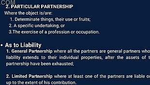 Casual story about partnership law