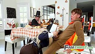 Thanksgiving Squirt Fest With Family