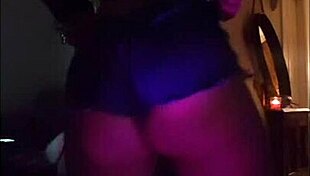 Latina Woman Teases with Striptease