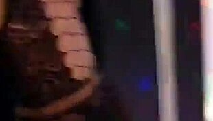 Morena dancing sensual in ripped lingerie for striptease