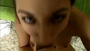 Hot Brunette Blowjob on Casting Couch POV