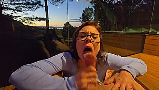 Novinha Fucked Outdoors With Facial Cumshot