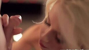 blonde babe's erotic oral adventure