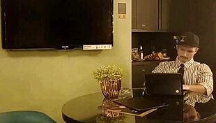 Secretary, are you working hard on your friend's big cock?