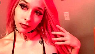 hot goth girl small tits narrow ass strip tease halloween