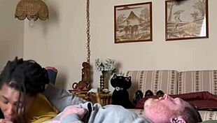 Homemade Amateur Ebony Wants To Suck Dick In Bedroom