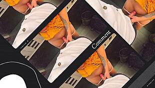 Stranger Cums in My Panties in Restaurant Toilet