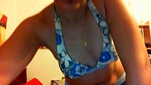 This gorgeous Italian slut plays with her fuck doll