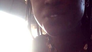 Join a black African lady for an intriguing meal