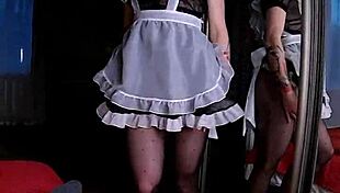 'Take this anal lesson and cum inside!' says neon haired doll.