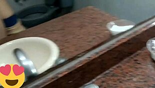 Young Girl Gets Quick Creampie Fuck In University Bathroom With Big Cock.