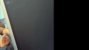 Unexpected Visitor Rides Cock In Cowgirl, Captured On Camera