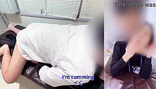 Teaching shy office colleague sex during lunch break, feeling her excitement