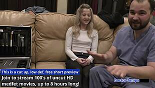 Dr Tampa, check Stacy Shepard's wild university physical! What a tickling hospital scene!