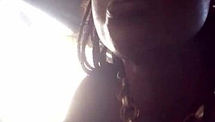 Join a black African lady for an intriguing meal