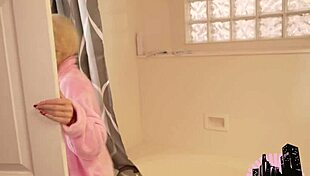 mailman delivers big cock package to pornstar with cum on tits