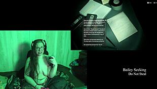 A Brunette With Long Hair And Glasses Enjoys Naked Time At The Lake House In Part 4.