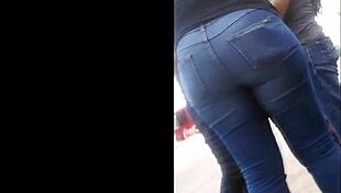 Culona En Jeans Apretados - Teen 18+ With Big Candid Ass