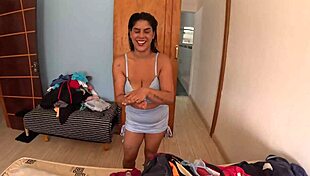 Mirella Sanchez reveals naughty secrets behind the cameras in bath.