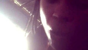 Join a black African lady for an intriguing meal