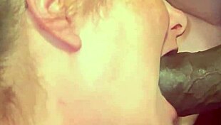 sucking cum out of black cock in bedroom