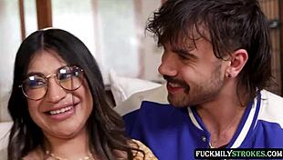 Sexy Slut Fucked by Two Stepbrothers!