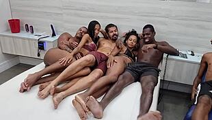 Yasmin Ribeiro and Afrodite Hotwife in orgy scenes