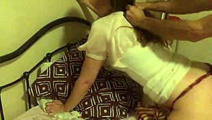 Check out this MILF getting pounded in her dress.