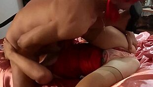 2253TEC02 - AMATEUR SLUT CLOTHED FUCK DOGGY STYLE Garter Belt Heels And Stockings