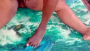 i fucked the pretty girl with big tits and huge ass in the bush