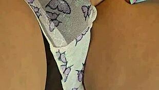 bbc stranger cums inside panties in public toilet on beach