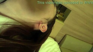 Japanese high school teacher tricked into filming squirting and creampie session