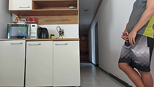 did i fuck my husband's beautiful friend in the kitchen while he was showering?