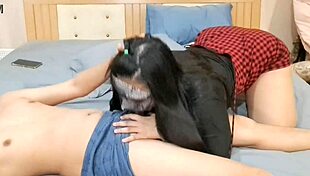 Gorgeous Thai Teen 18+ Blowjob with Her Boyfriend