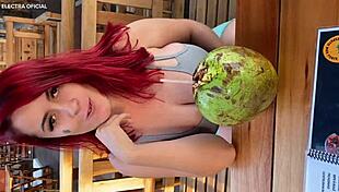 found this hot chick and took her to the bathroom, she's so naughty