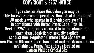 nasty redhead lauren phillips masturbates her wet pussy and assfucks herself on the bed