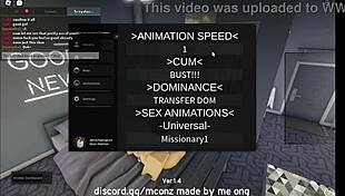 Hey, fucking a cute catgirl in doggystyle on roblox condo 😏