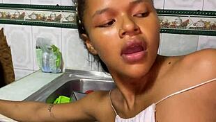 latina brunette in lingerie session