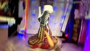 This sexy school girl just strips down slow, showing off huge assets.