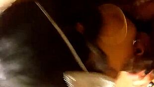 Masked amateur gives blowjob for cumshot